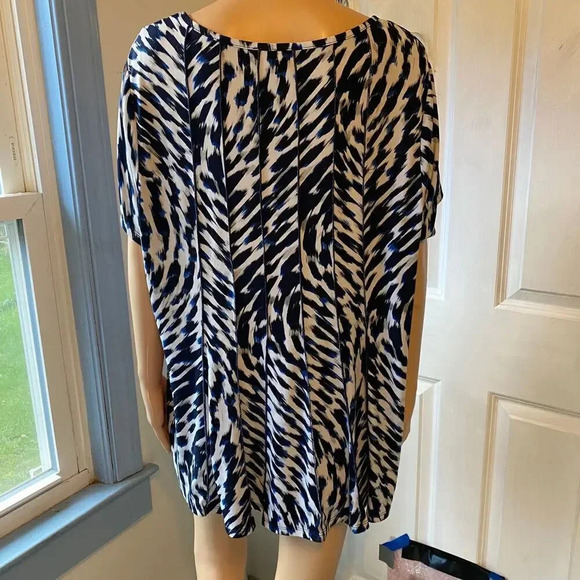 Established 1962 Stretchy Boho Casual Summer Beach Top Blouse Women Plus 3X - Picture 2 of 5